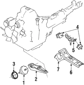 Fc0239370 Mazda Oem New 1989-1991 Rx7 Trans. Cross-member Manual Trans Without Turbo