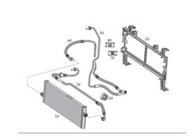 Mercedes-benz 166-500-79-72 Genuine Mercedes-benz Transmission Oil Cooler Line