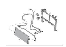 166-500-79-72 Mercedes-benz Genuine Transmission Oil Cooler Line