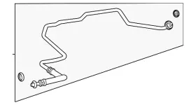 167-500-33-01 Mercedes-benz Genuine Oil Feed Tube