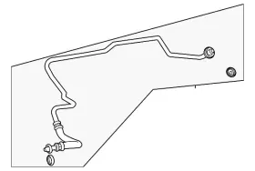 167-500-34-01 Mercedes-benz Genuine Oil Return Tube