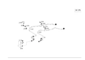 176-270-03-00 Mercedes-benz Genuine Oil Line