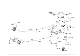 197-270-31-96-64 Mercedes-benz Genuine Oil Line