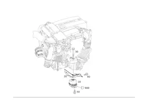 204-240-06-02 Mercedes-benz Genuine Engine Carrier
