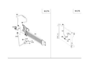 204-270-22-03 Mercedes-benz Genuine Oil Line