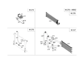204-528-03-24 Mercedes-benz Genuine Oil Line