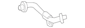 204-528-05-24 Mercedes-benz Genuine Oil Line