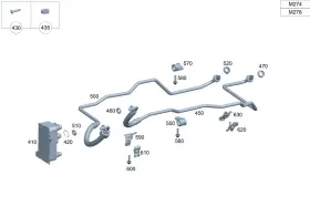 205-270-64-02 Mercedes-benz Genuine Oil Line