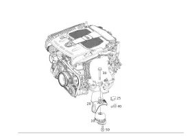 212-240-11-02 Mercedes-benz Genuine Engine Carrier