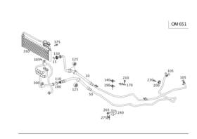 Mercedes-benz 221-270-05-27 Genuine Mercedes-benz Oil Line