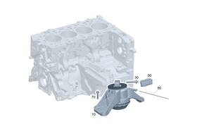 Mercedes-benz 254-240-08-00 Genuine Mercedes-benz Engine Carrier