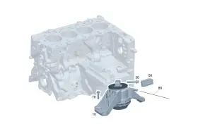 254-240-08-00 Mercedes-benz Genuine Engine Carrier