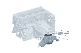 254-240-41-00 Mercedes-benz Genuine Engine Carrier