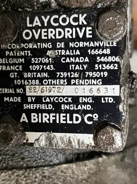 016631 Mgb/laycock 22/61972/016631 Mowog 4 Speed Transmission With Overdrive.1968-1974 016631 Mgb/laycock 22/61972/016631 Mowog 4 Speed Transmission With Overdrive.1968-1974