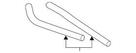 Mitsubishi 2922a608 Genuine Upper Hose
