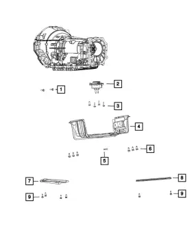 04578779ac Mopar Genuine Cross-member Bracket 4578779ac