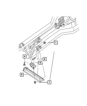 04763813 Mopar Genuine Transmission Cross-member 4763813