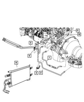 05179086aa Mopar Genuine Oil Cooler Hose 5179086aa 05179086aa Mopar Genuine Oil Cooler Hose 5179086aa