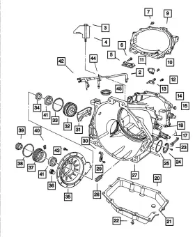 06033879 Mopar Genuine Inverted Flare Nut 6033879