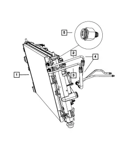 5058344ae Mopar Genuine Transmission Oil Cooler Hose