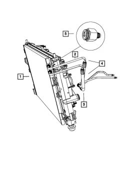 5058465ac Mopar Genuine Transmission Oil Return Line