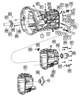 5143828aa Mopar Genuine Transmission Support