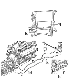 52028924af Mopar Genuine Oil Cooler Tube And Hose