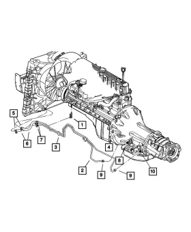 52079782ab Mopar Genuine Oil Cooler Tube