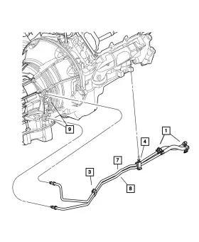 52079878ab Mopar Genuine Oil Cooler Tube Clip