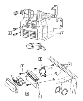 56041382aa Mopar Genuine Control Unit Bracket