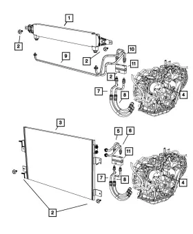 68021176aa Mopar Genuine Transmission By-pass Valve Tube