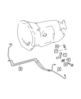 68064698ab Mopar Genuine Oil Cooler Tube And Hose