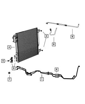 68078007aa Mopar Genuine Transmission Oil Cooler Tube