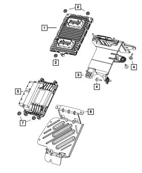 68084112af Mopar Genuine Transmission Control Module - Bracket