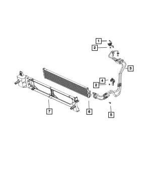 68188681aa Mopar Genuine Transmission Line - Bracket