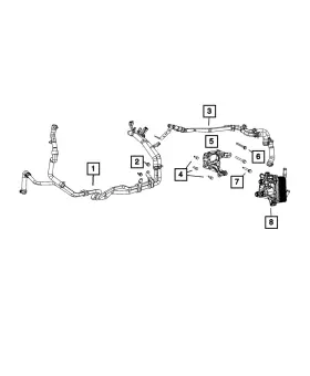 68312977ad Mopar Genuine Coolant Hose And Tube