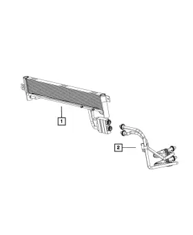 68399017aa Mopar Genuine Oil Cooler Pressure And Return Hose Tube