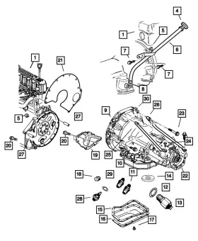 J3237847 Mopar Genuine Clutch Housing - Shim