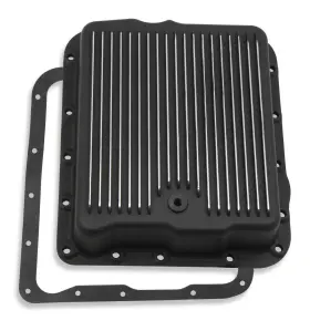 Mrg-9797bmrg Mr. Gasket 9797bmrg Transmission Oil Pan - Black Aluminum