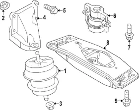 11331-6gp0b Nissan Genuine Rear Cross-member