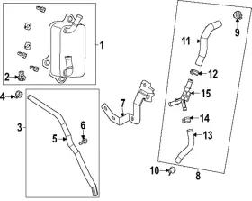 14055-6sx1a Nissan Genuine Oil Cooler Line