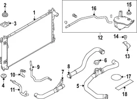 21632-6ca0a Nissan Genuine 2019-2024 Altima - Cooler Line