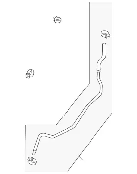 21633-3ab3a Nissan Genuine Oil Cooler Tube