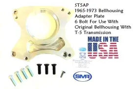 St5ap Smr Premium 1965 - 1973 Ford T5 Bellhousing Adapter Plate 6 Bolt Billet Usa