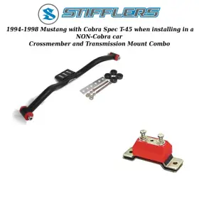 300-es41104r Stifflers Chassis & Suspension 1994-1998 Mustang Transmission Crossmember With Mount Cobra Spec T-45
