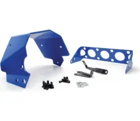 976005 Tci Automatic Transmission Shield - Sfi 4.1 Blue Powder Coat Aluminum