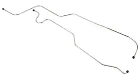 Mb2609s The Right Stuff Detailing 1963-65 All B-body Models 2 Piece Transmission Cooler Lines Stainless Steel