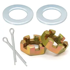 A021 Ticikim 2 Sets Trailer Nut Kit For 1 Inch Shaft Spindle Includes Normal Brass