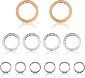 11519031 Topcnoem 12pcs Differential Transfer Case Crush Washer Gasket Kit Compatible With
