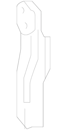 32913-35080 Toyota Genuine Trans Cooler Lower Bracket